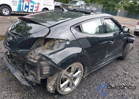 2016 Hyundai Veloster из США, поврежденный, VIN KMHTC6AD3GU289057